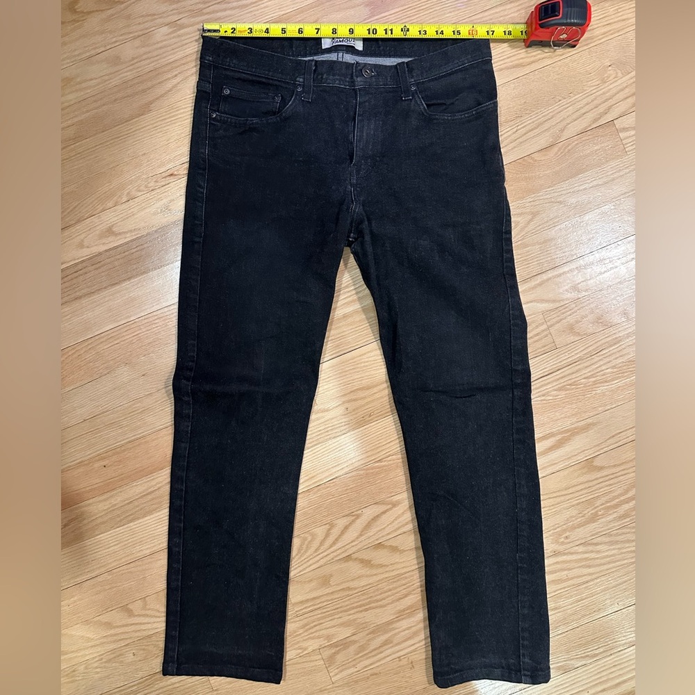 Naked & Famous Denim Men’s Slim Straight Black Jeans